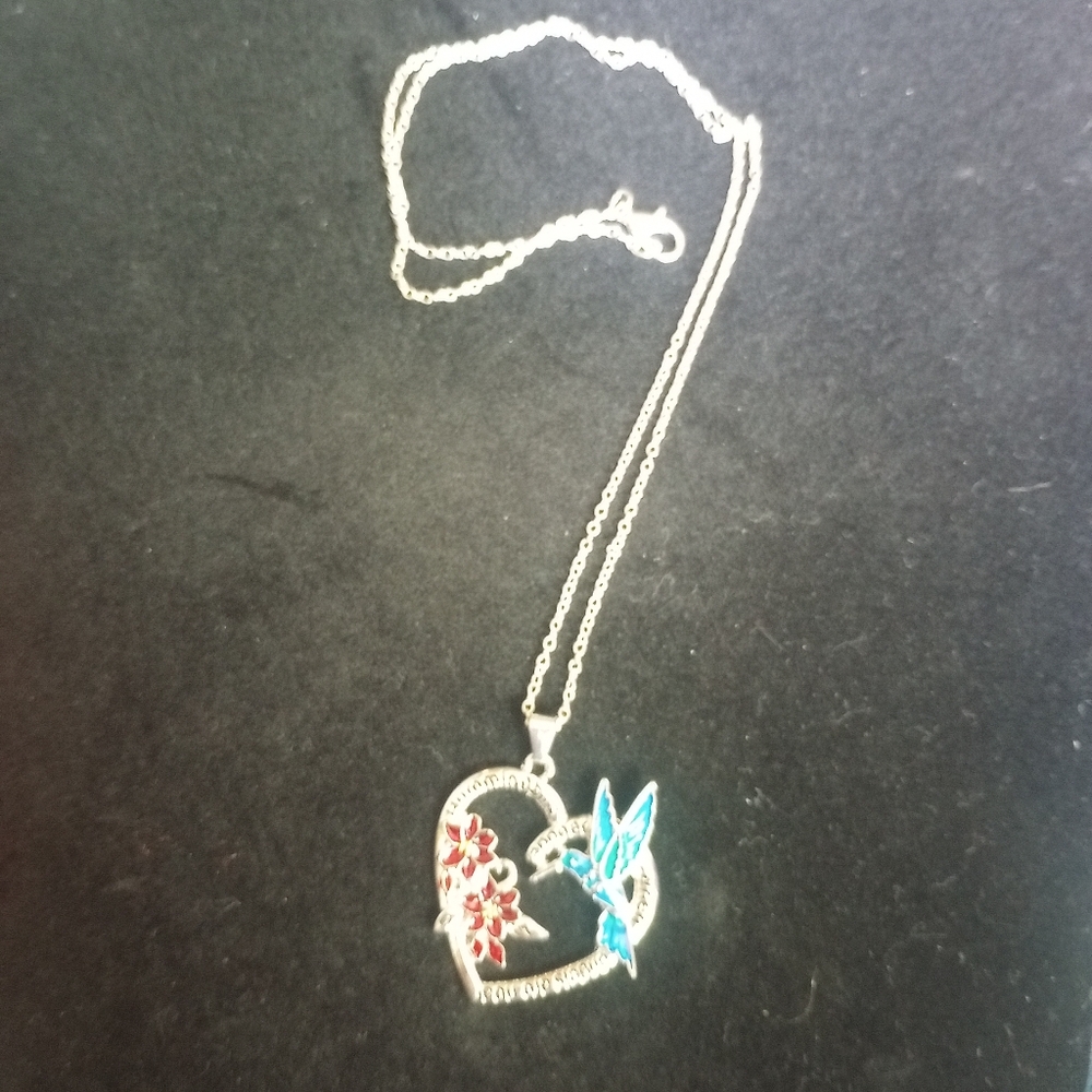 Hummingbird necklace